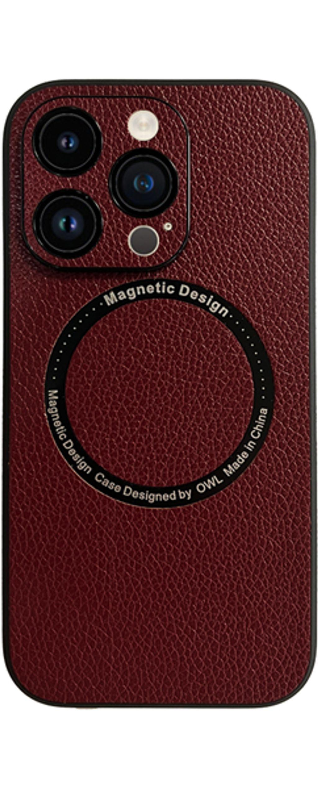 VividMagsafeLeatherCaseAppleiPhone14ProPurple