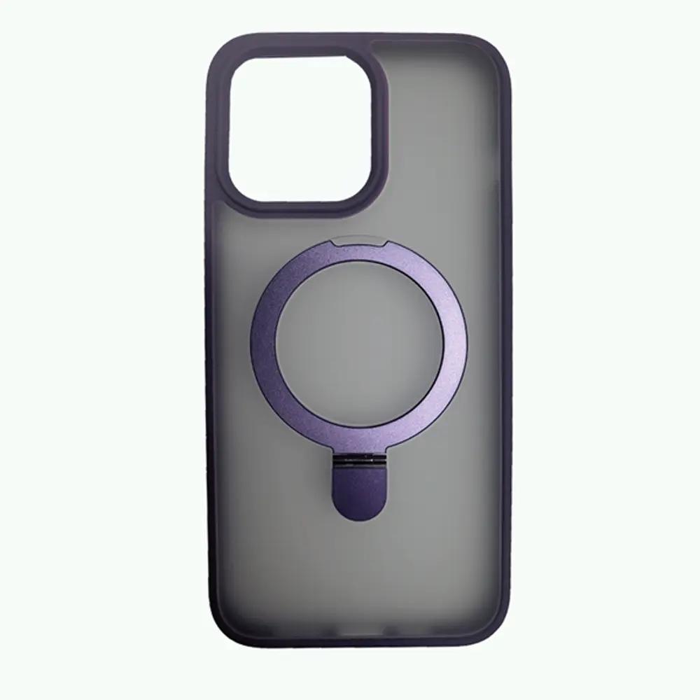 Vivid Magsafe Ring Stand Case Apple iPhone 15 Purple_1.webp