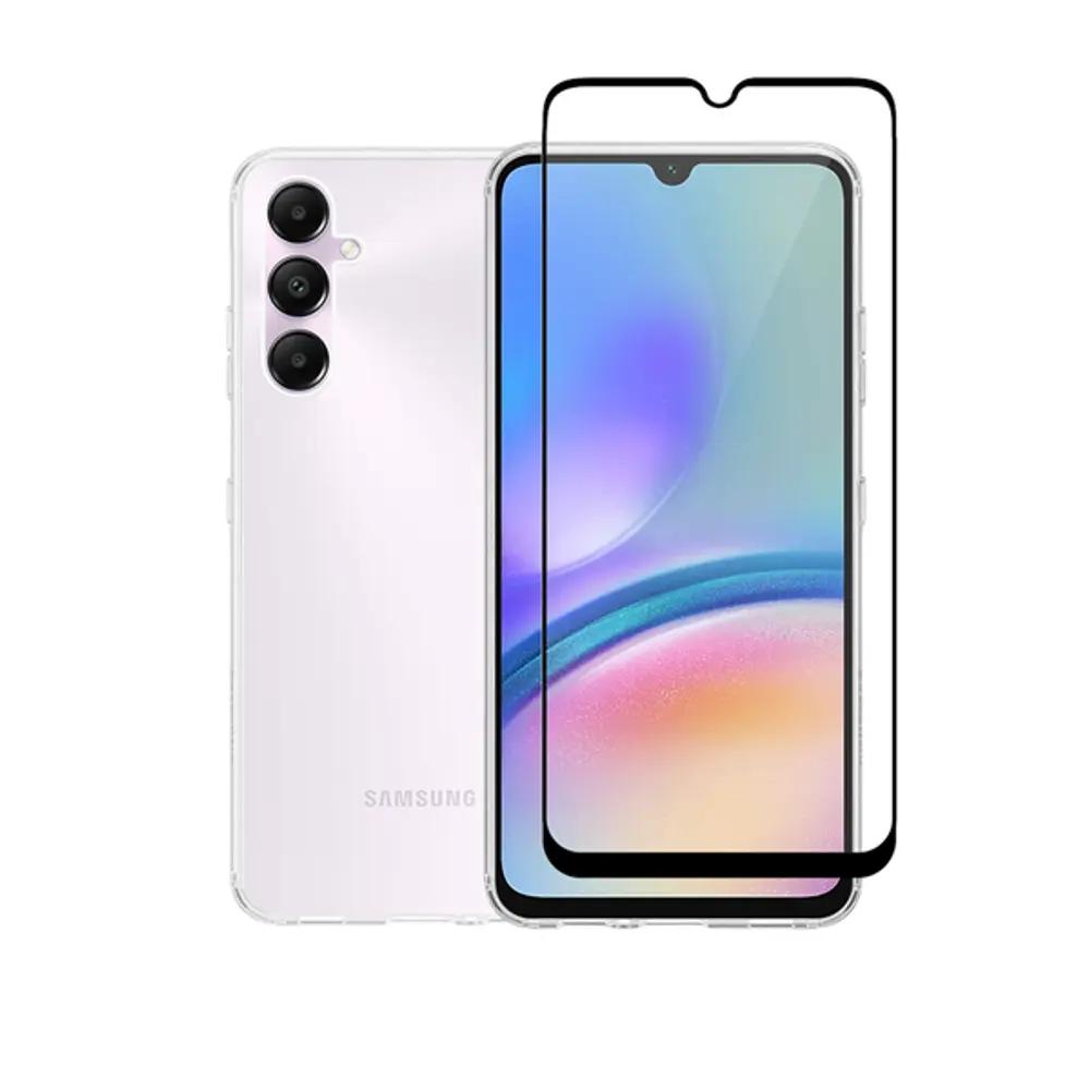 Vivid Set Gelly Case + Full Face Tempered Glass Samsung Galaxy A15 4G_5G Black_1.webp