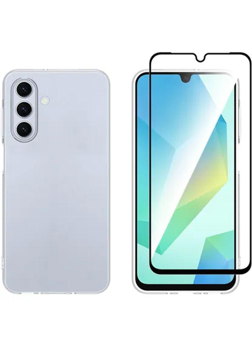 VividSetGellyCaseFullFaceTemperedGlassSamsungGalaxyA26Black