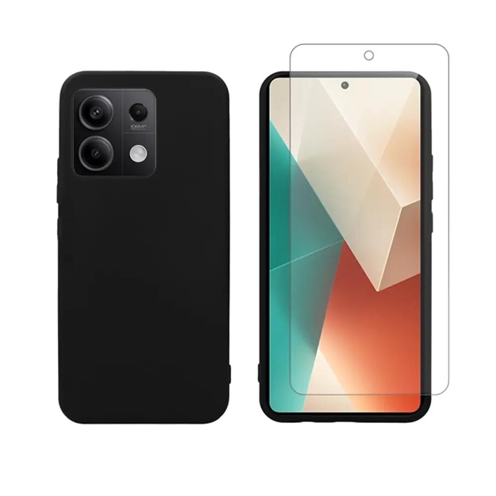Vivid Set Matte Case Black + Tempered Glass Redmi Note 13 5G_1.webp