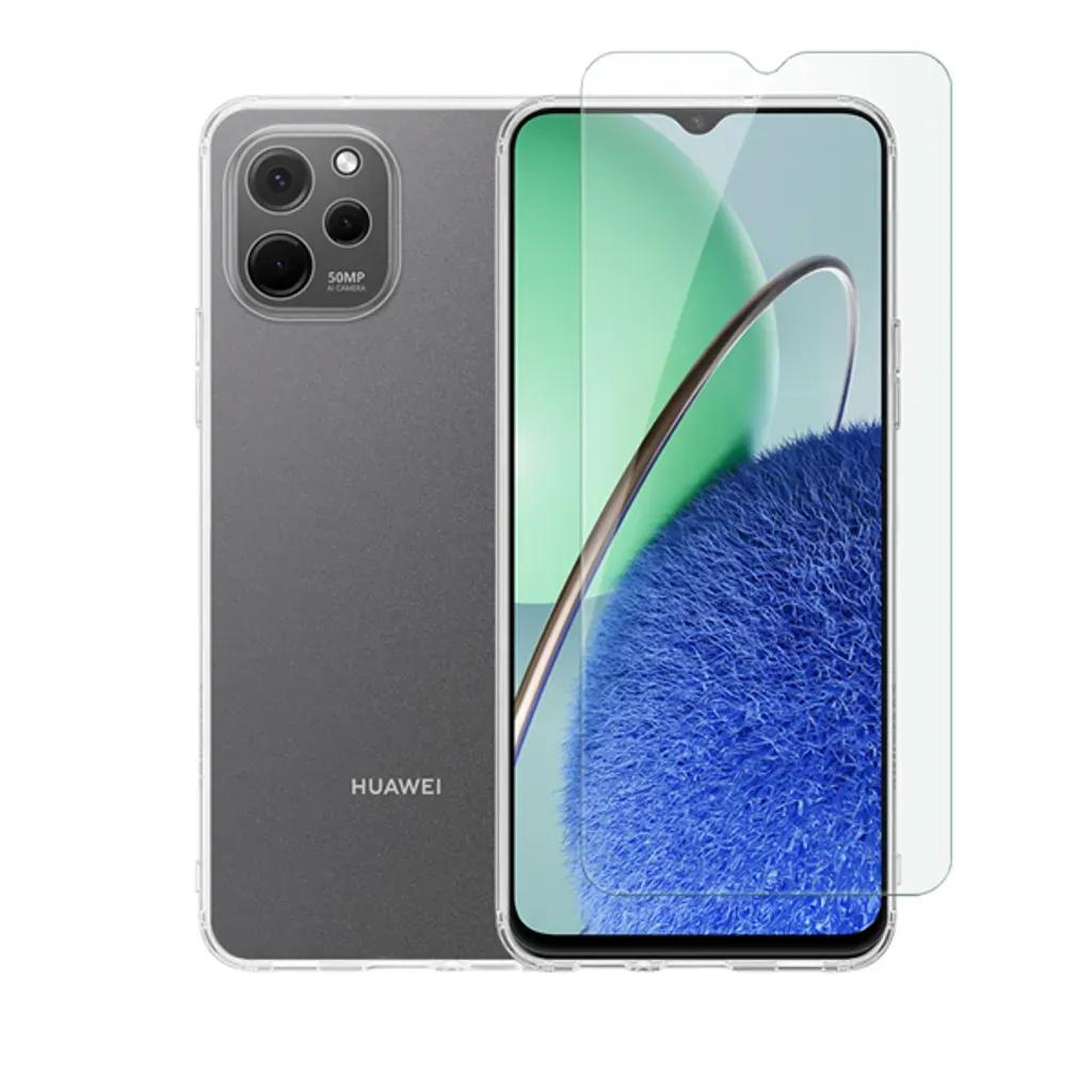 VividSetTPUCaseTemperedGlassHuaweiNovaY61Transparent