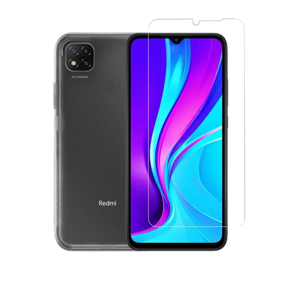 Vivid Set TPU + Tempered Glass Xiaomi Redmi 9C Transparent_1.webp