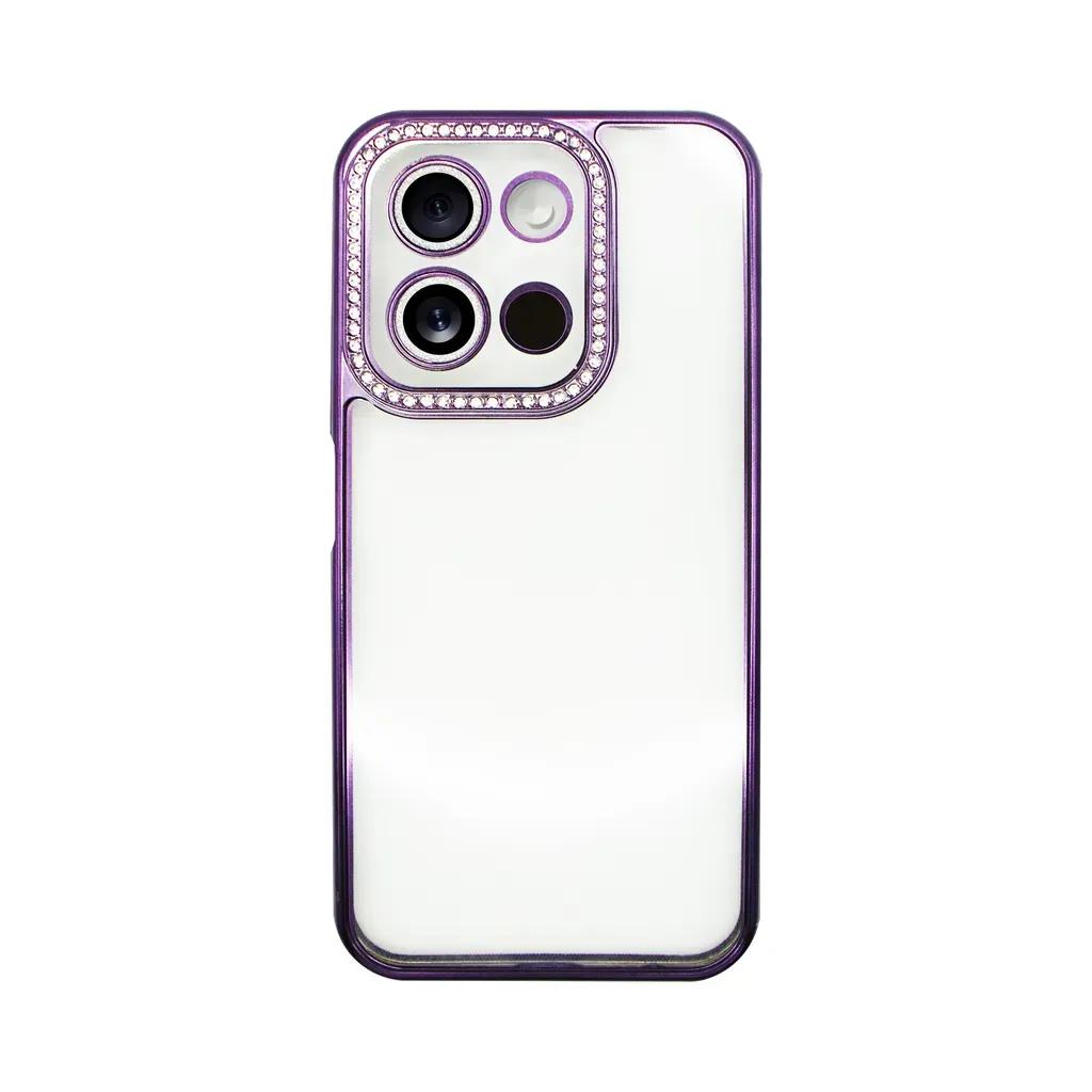 VividStrassCaseRedmi15CPurple