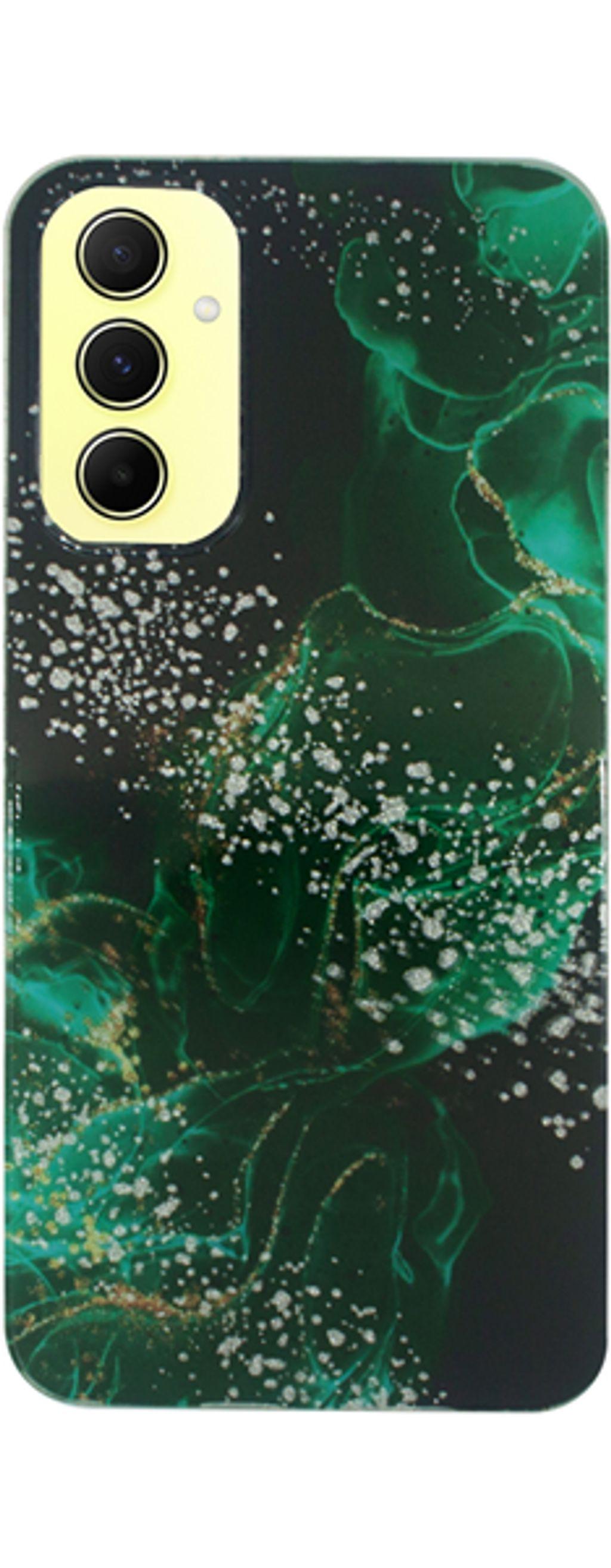 VividTPUPrintCaseSamsungGalaxyA05sGreenBlack