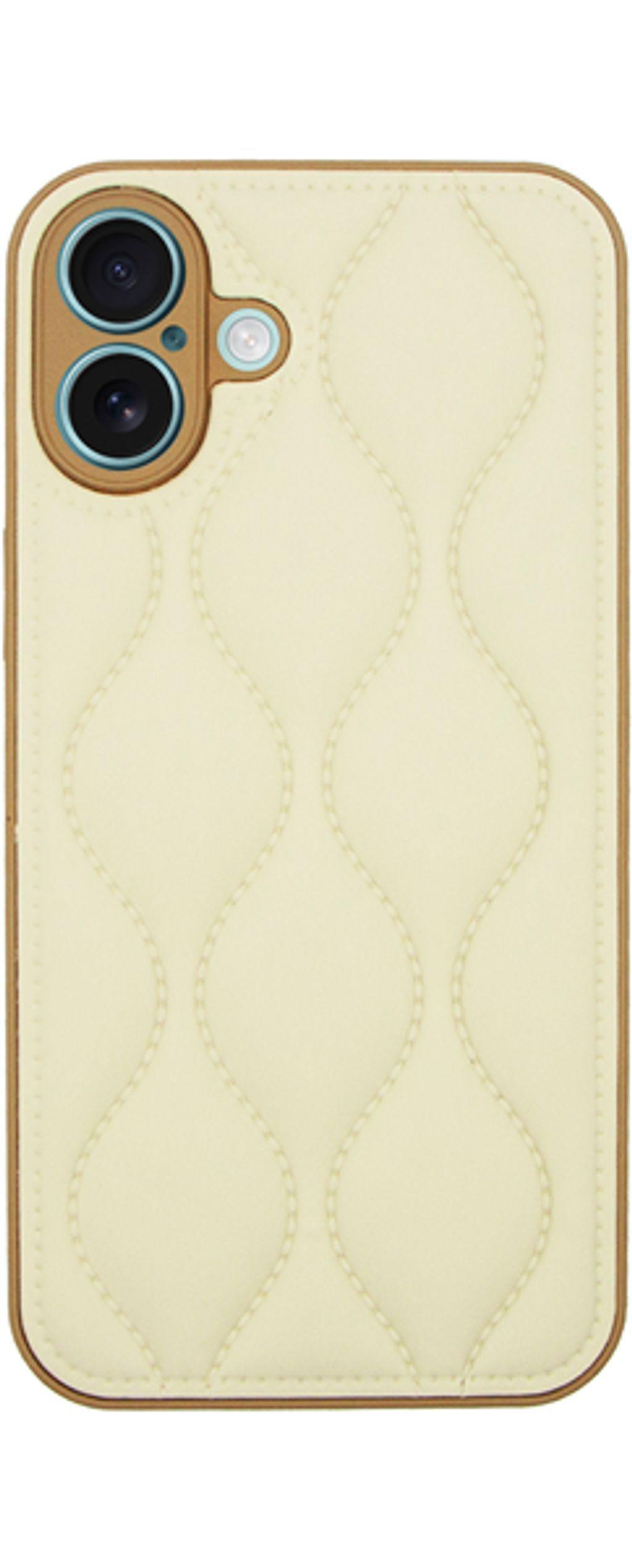 VividWaveShapePULeatherCaseAppleiPhone16Plus