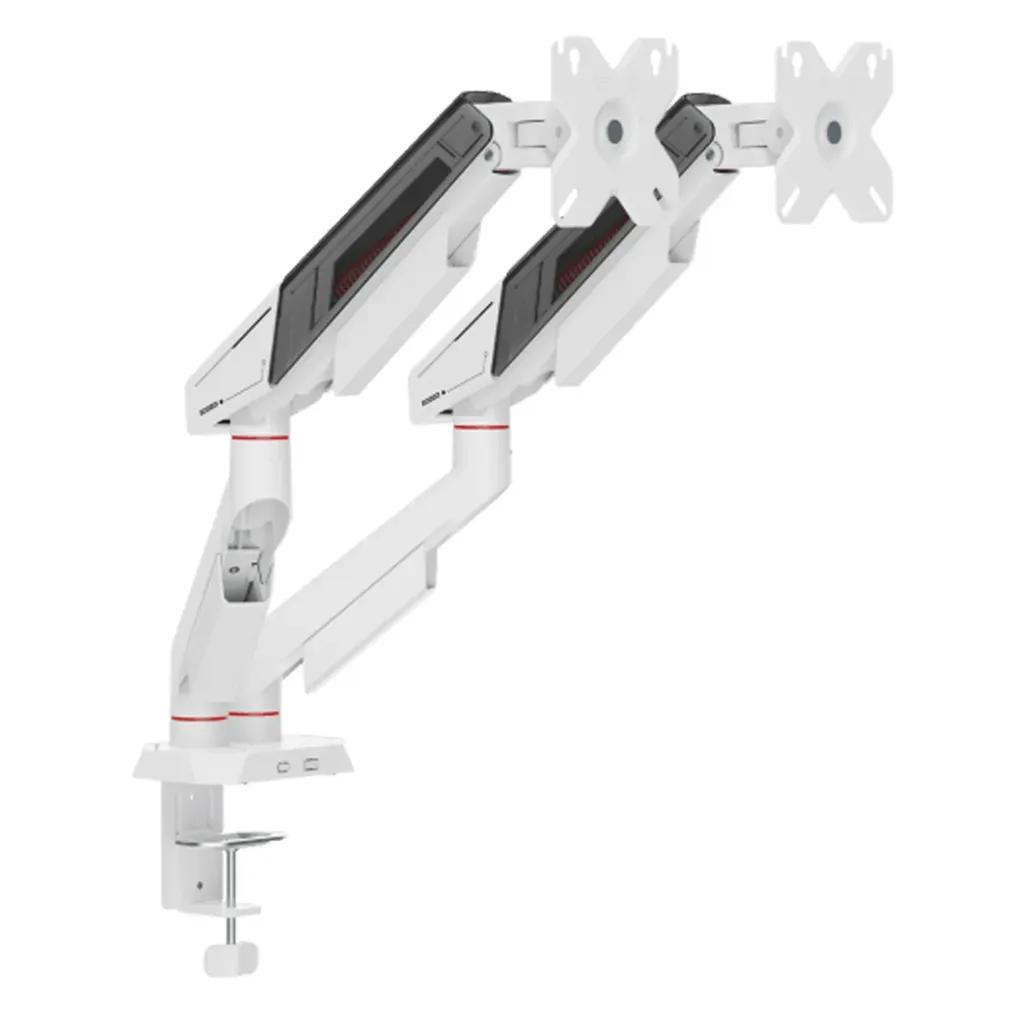 WHITESHARKDESKTOPMOUNTGMS-3211FOR2MONITORS