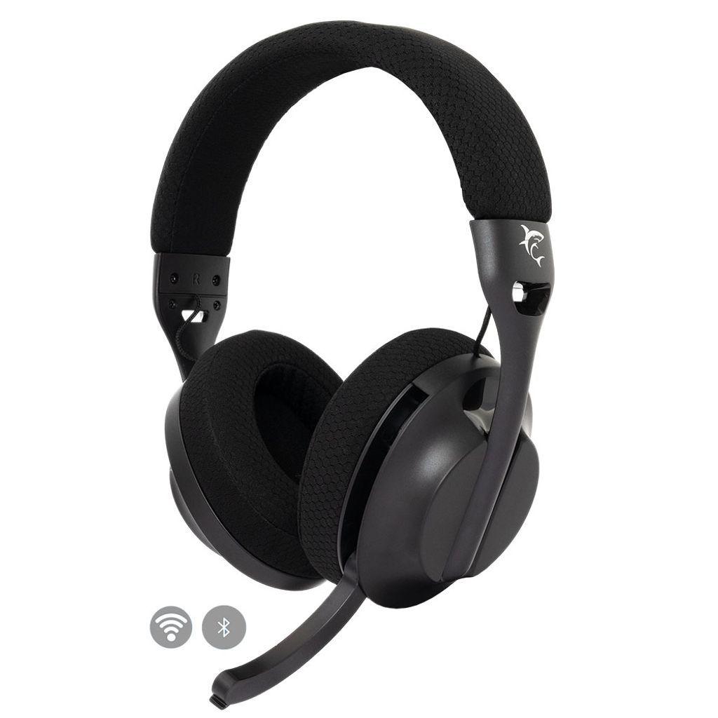 WHITESHARKTRIPLEMODEWIREDWIRELESSBTGAMINGHEADSETWGH-2441BLACK