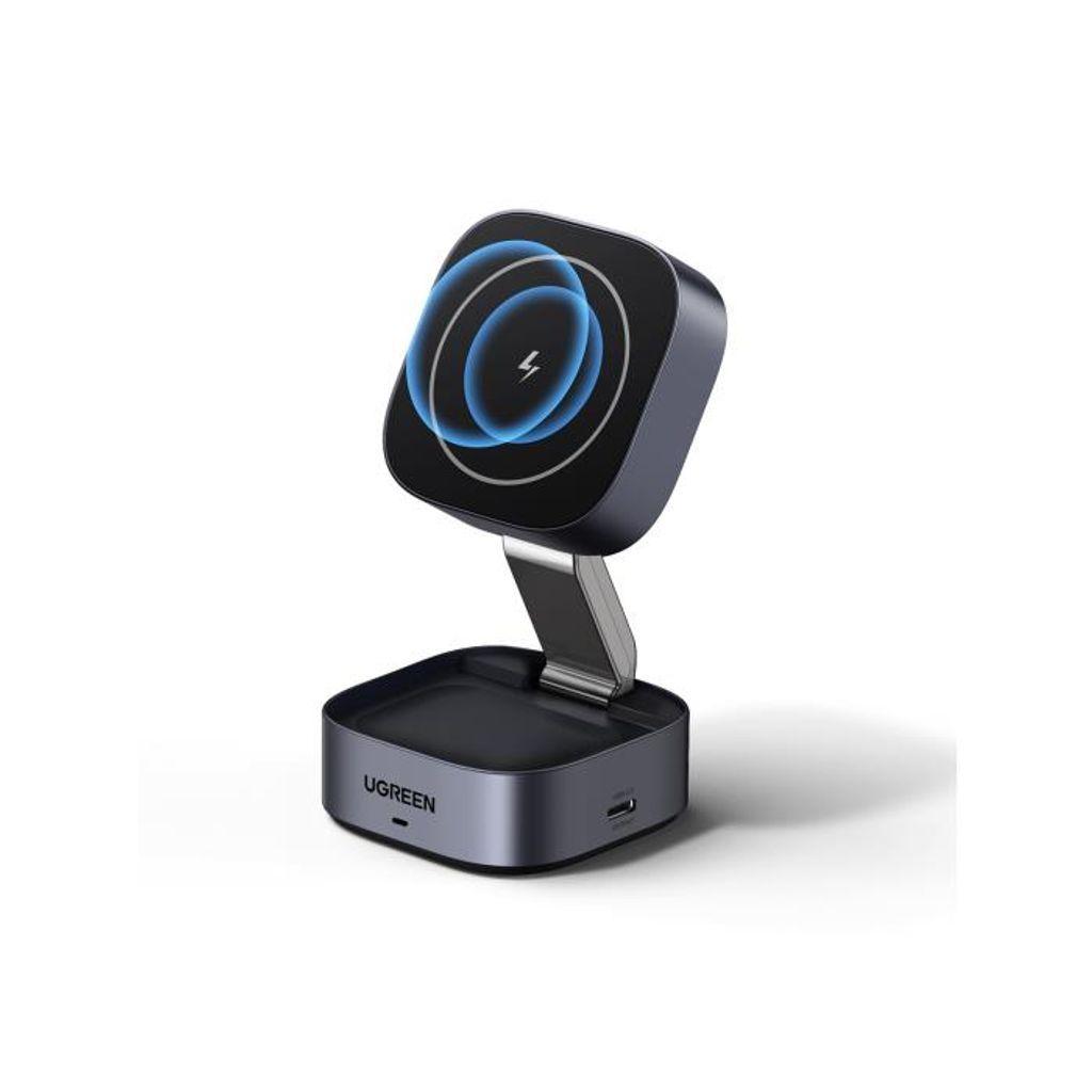 WirelessMagneticChargerStand2in1UGREEN15WQiW52635278Grey