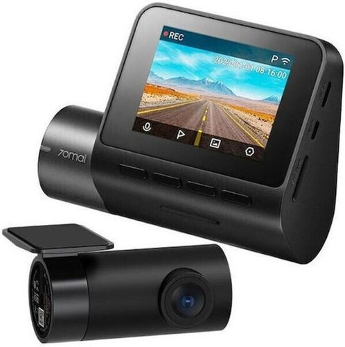 70maiA200-1FrontRearDashCamw.ScreenSetwithRC11RearviewCamera1080P60FPS130FOV500m