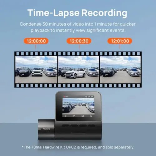 70maiA200DashCamw.Screen-1080P60FPS130FOV500mAhCarCamera