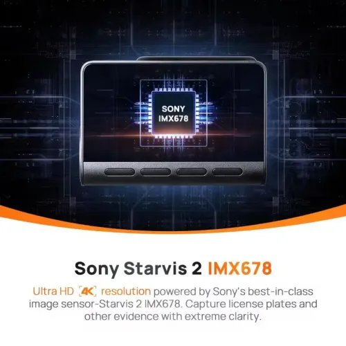 70maiA810S-2DashCamRearCam38402160P4K30FPS3incscreen60Ctemperature