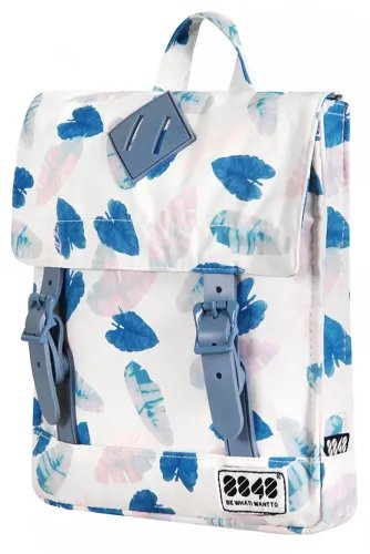 8848 BACKPACK FOR CHILDREN WITH FEATHERS PRINT