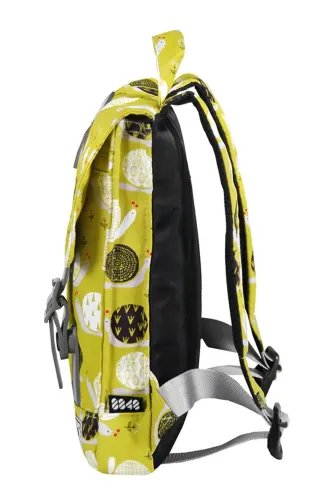 8848 BACKPACK FOR CHILDREN WITH SNAILS PRINT YELLOW