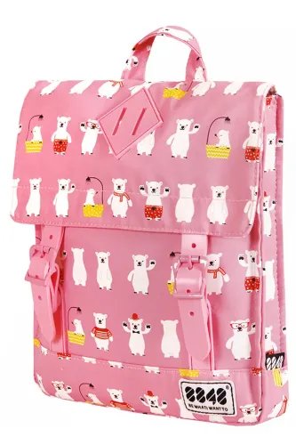 8848 BACKPACK FOR CHILDREN WITH WHITE BEARS PRINT