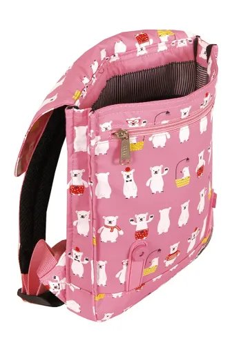 8848 BACKPACK FOR CHILDREN WITH WHITE BEARS PRINT