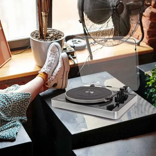 AIWAPREMIUMBELT-DRIVETURNTABLEWHITE