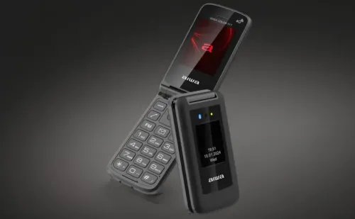 AIWASLIMBTCLAMSHELL4GFLIP-STYLEDUALSIMPHONEBLACK