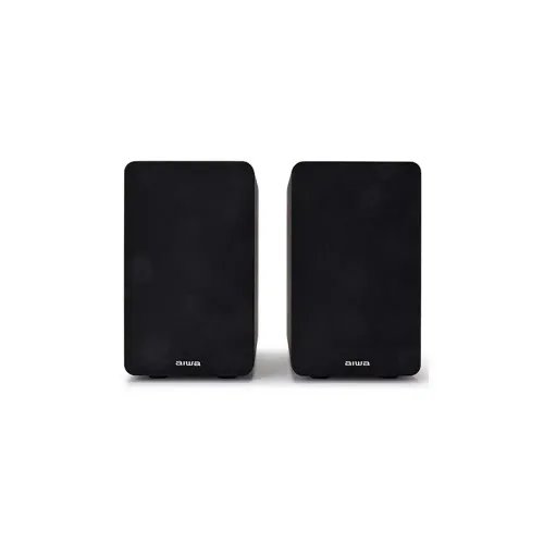 AIWA PASSIVE HIFI BOOKSHELF SPEAKERS BLACK