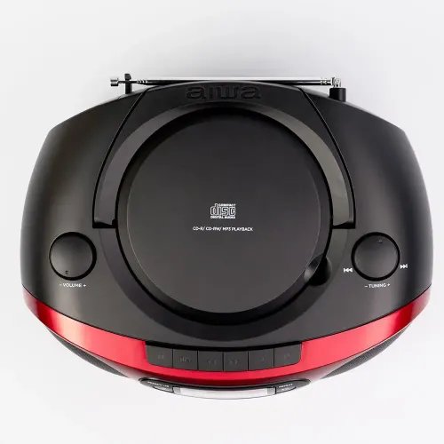 AIWA PORTABLE CDMP3USBTAPEBT WITH FM PLL RADIO RED