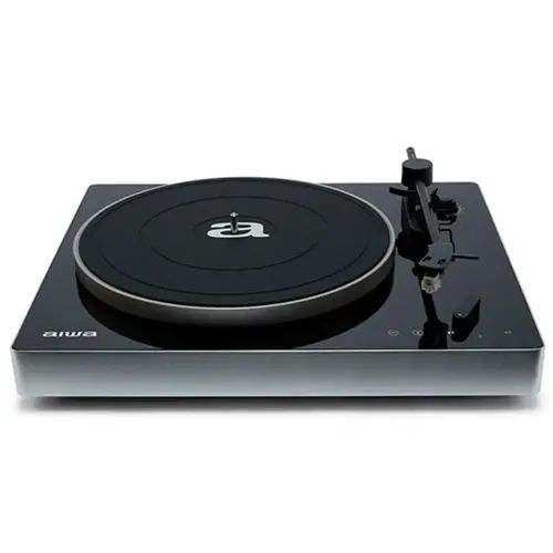 AIWA PREMIUM BELT-DRIVE TURNTABLE WITH PHONO PRE-AMP BLACK