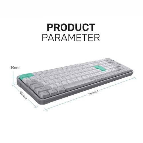 ALCATROZBT5.32.4GMULTI-DEVICERECHARGEABLEKEYBOARDTETRIZAIR3SUMMERWHITE