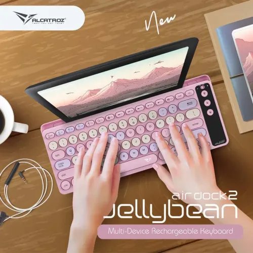 ALCATROZMULTIDEVICERECHKEYBOARDBT2.4GAIRDOCK2SPRINGPINK