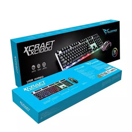 ALCATROZRGBWATERPROOFGAMINGKEYBOARDANDMOUSEX-CRAFTXC1000BLACK