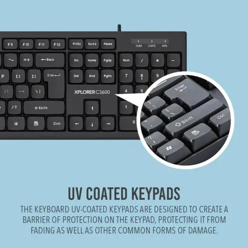 ALCATROZUSBWIREDKEYBOARDANDMOUSEXPLORERC3600BLACK