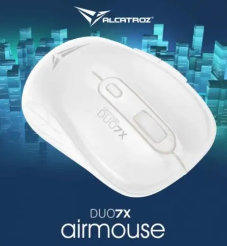 ALCATROZ SILENT AIRMOUSE DUO 7X WIRELESSBT MOUSE WHITE