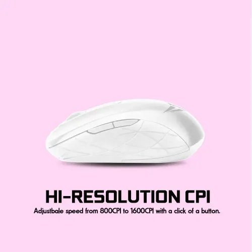 ALCATROZ SILENT AIRMOUSE DUO 7X WIRELESSBT MOUSE WHITE
