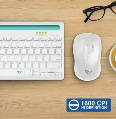 ALCATROZ SILENT AIRMOUSE DUO 7X WIRELESSBT MOUSE WHITE