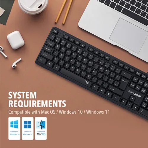 ALCATROZ SILENT KEYBOARD KB1000 BLACK