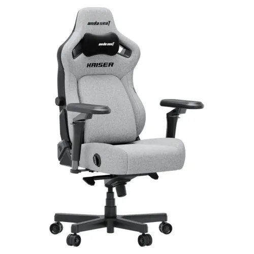 ANDASEATGamingChairKAISER-4V2XLGreyFabricwith6DArmrest