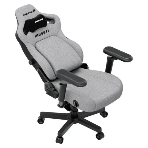 ANDASEATGamingChairKAISER-4V2XLGreyFabricwith6DArmrest