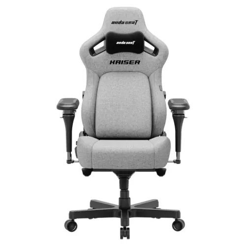 ANDASEATGamingChairKAISER-4V2XLGreyFabricwith6DArmrest