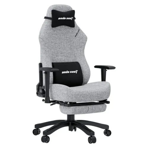 ANDASEATGamingChairLUNAPROGreyFabricwFootrest