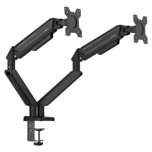 ANDASEATMonitorARMStandA6D-2SBlackDualWeightCapacityperScreen2-9kg