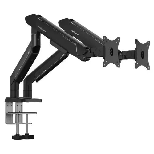 ANDASEATMonitorARMStandA9-2SBlackDualWeightCapacityperScreen2-15kg