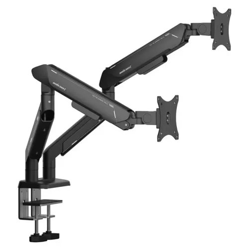 ANDASEATMonitorARMStandA9-2SBlackDualWeightCapacityperScreen2-15kg