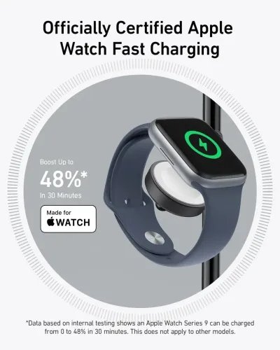 ANKERMagGo3in1WirelessChargingStandBlack15W