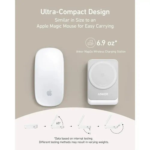 ANKER MagGo 3-in-1 Charging Station Qi2 Certified 15W White