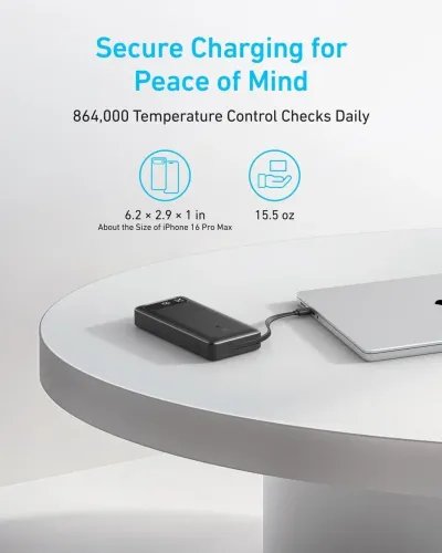 ANKERPowerbank20000mAh87WMaxFastChargingBuilt-inUSB-CCable