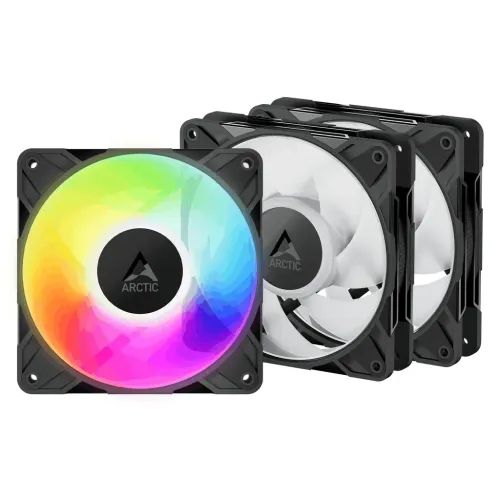 ARCTICP12ProA-RGBLN-3Pack-120mmCaseFan-LowNoisefluiddynamic-2000RPM-PWM