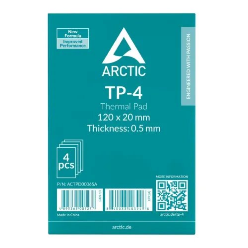 ARCTICTP-4120x20mm0.5mm-4PackPremiumPerformanceThermalPad