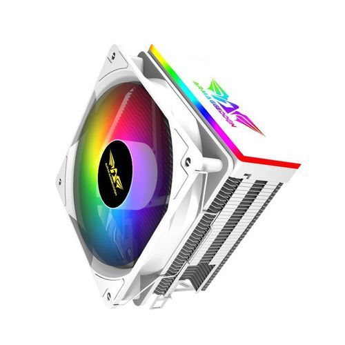 ARMAGGEDDONARGBSILENT12CMCPUCOOLINGFAN4HEATPIPESWHITE