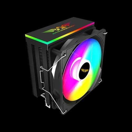 ARMAGGEDDONARGBSILENT12CMCPUCOOLINGFAN6HEATPIPESBLACK