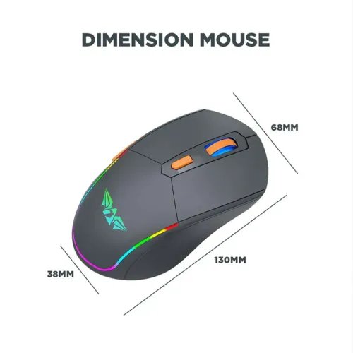 ARMAGGEDDONDUALMODEGAMINGCOMBOKEYBOARDANDMOUSEMM-852RDUOSTEALTHGREYORANGE