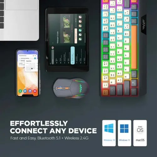 ARMAGGEDDONDUALMODEGAMINGCOMBOKEYBOARDANDMOUSEMM-852RDUOSTEALTHGREYORANGE