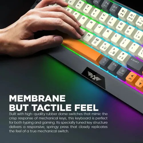 ARMAGGEDDONDUALMODEGAMINGCOMBOKEYBOARDANDMOUSEMM-852RDUOSTEALTHGREYORANGE